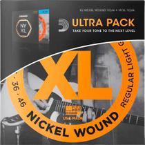 Kit encordoamento daddario guitarra exl110 e nyxl1046 pack