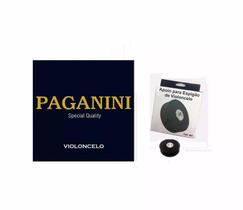 Kit Encordoamento Paganini Violoncelo Com Apoio Para Espigão