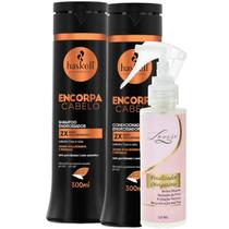 Kit Encorpa Cabelo Shampoo + Cond 300ml Haskell + Finalizador Obrigatório Lourre 120ml Kit Encorpa Cabelo Shampoo + Cond 300ml Haskell + Finalizador Obrigatório Lourre 120ml