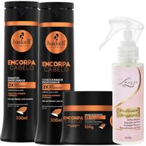 Kit Encorpa Cabelo Shampoo + Cond + Máscara 300ml Haskell + Finalizador Obrigatório Lourre 120ml Kit Encorpa Cabelo Shampoo + Cond + Máscara 300ml Haskell + Finalizador Obrigatório Lourre 120ml