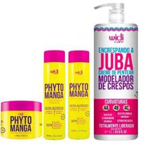 Kit Encrespando A Juba 1L - Shampoo Phytomanga - Condicionador - Máscara Nutritiva Phyto Manga 300g Widi Care
