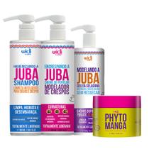 Kit Encrespando A Juba, Shampoo, Geleia, Phyto Manga Widi