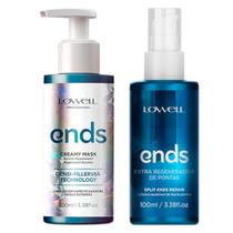 Kit Ends 1 Booster Creamy Mask 1 Extra Regenerador de Pontas 100ml Lowell