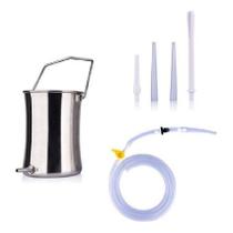 Kit Enema Café Balde Aço Inoxidável - Pronta Entrega - Nf