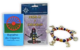 Kit Energia Cigana com 7 Chakras Tarô Mais 3 Itens