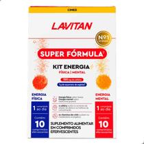Kit Energia Fisica e Mental Super Formula 20 Comprimidos Lavitan