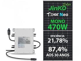 Kit Energia Solar On Grid Deye M.Inversor Colonial Gf 0,94kwp Jinko Tiger Neo Mono - GF 0,94KWP JINKO 470W 1KW 220V