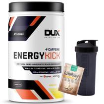 Kit Energy Kick CAFEÍNA - Pote 1000G - Dux Nutrition + Dose de Suplemento (Variado) + Coqueteleira