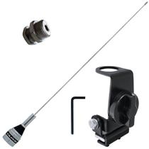 Kit Enfeite Antena 50cm Suporte Porta Malas Capu Capo Parafuso Fixação Kit Enfeite Antena 50cm Suporte Porta Malas Capu Capo Parafuso Fixação