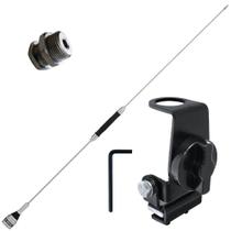 Kit Enfeite Antena Px 67cm Suporte Mini Porta Malas Capu Parafusos Fixação Kit Enfeite Antena Px 67cm Suporte Mini Porta Malas Capu Parafusos Fixação