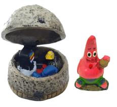 Kit Enfeite Aquário Fenda Do Biquíni Casa Patrick E Patrick