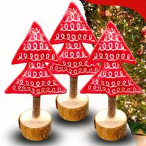 Kit Enfeite Arvore Natal Decorativa Mesa Escritório Envio