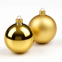 Kit Enfeite Bola Mista Champagne Decoração Arvore Natal 9PCS