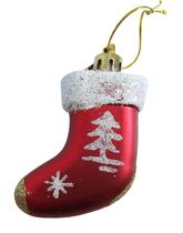 Kit Enfeite de Arvore Bota Natal 6cm X 4pcs Vermelho - Niazitex