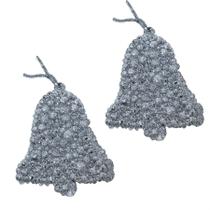 Kit Enfeite de Arvore Sino C/ Glitter 8,9cm X 2pcs - Niazitex Kit Enfeite de Arvore Sino C/ Glitter 8,9cm X 2pcs - Niazitex