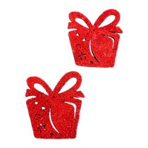 Kit Enfeite De Natal 10 Cm Wincy Com 2 Presentes Em Glitter Decoração Árvore De Natal NTA11006