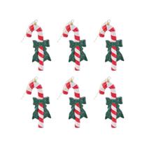 Kit Enfeite de Natal - Bengala para Arvore - 6 peças