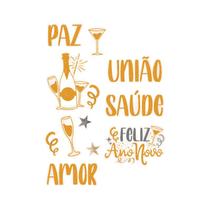 Kit Enfeite Painel Feliz Ano Novo Saúde União Amor Paz 14 un Kit Enfeite Painel Feliz Ano Novo Saúde União Amor Paz 14 un