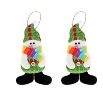 Kit Enfeite Soft boneco de neve p/ arvore de natal 2 unid