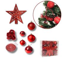 Kit Enfeites Decorativo De Árvore De Natal Completo de Pendurar 44 Peças - Wincy Natal