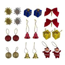 Kit Enfeites Natal Completo Laço Papai Noel Presentes 20