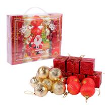 Kit Enfeites para Arvore Natal 20 Pecas 5cm Vm/Drd