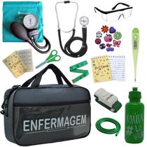 Kit Enfermagem Academico Aparelho Pressao Estetoscópio Bolsa Multi Incoterm