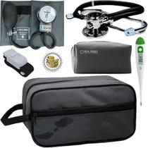 Kit Enfermagem Academico Com Aparelho de Pressao Estetoscopio Rappaport Duplo Estagio Completo