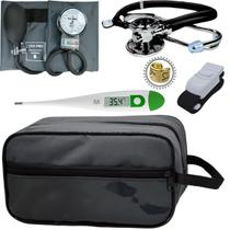 Kit Enfermagem Academico Com Aparelho de Pressao Estetoscopio Rappaport Duplo Estagio Completo