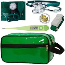 Kit Enfermagem Academico Com Aparelho de Pressao Estetoscopio Rappaport Duplo Estagio Completo