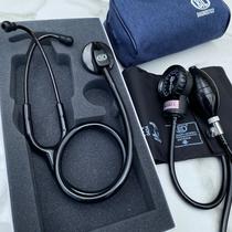 Kit Enfermagem Acadêmico Preto Bic Estetoscópio Unisson + Esfigmo Aparelho de Pressão Contato