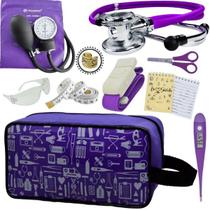 Kit Enfermagem Aparelho de Pressão Estetoscópio Aneroide Estampado Incoterm Kit Enfermagem Aparelho de Pressão Estetoscópio Aneroide Estampado Incoterm