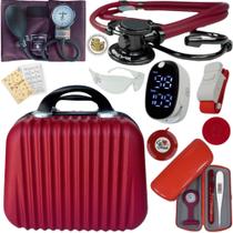Kit Enfermagem Aparelho De Pressao Estetoscopio Duplo Bic