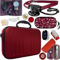 Kit Enfermagem Aparelho De Pressao Estetoscopio Duplo Bic