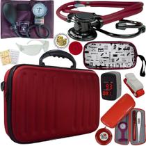 Kit Enfermagem Aparelho De Pressao Estetoscopio Duplo Bic