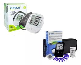 Kit Enfermagem Aparelho De Pressão LA800 G-Tech + Medidor De Glicose