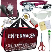 Kit Enfermagem Aparelho De Pressão Pamed Completo