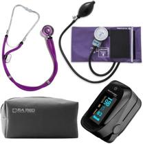 Kit Enfermagem Aparelho Pressao Esfig Estetoscopio Completo Pa Med
