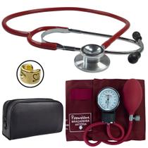 Kit Enfermagem Aparelho Pressao Esteto Duplo Pamed Premium