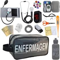 Kit Enfermagem Aparelho Pressao Manual Esteto Multi Completo PAMED