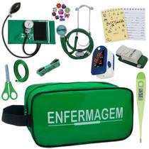 Kit Enfermagem Aparelho Pressao Manual Esteto Multi Completo PAMED