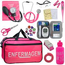 Kit Enfermagem Aparelho Pressao Medidor Glicose Esteto Multi Incoterm