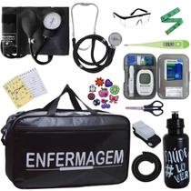 Kit Enfermagem Aparelho Pressao Medidor Glicose Esteto Multi Premium Kit Enfermagem Aparelho Pressao Medidor Glicose Esteto Multi Premium