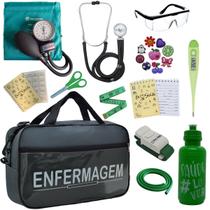 Kit Enfermagem Bolsa Estetoscopio Aparelho Pressao Top