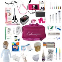Kit Enfermagem Com 60 Itens Com Esteto E Esfigmo Completo PINK Kit Enfermagem Com 60 Itens Com Esteto E Esfigmo Completo PINK