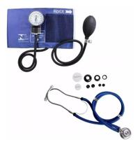 Kit Enfermagem Com Esfigmo + Estetoscopio Duplo Rappaport - Premium
