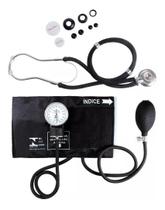 Kit Enfermagem Com Esfigmomanômetro + Estetoscopio Duplo Rappaport Premium