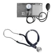 Kit Enfermagem Com Esfigmomanômetro + Estetoscopio Duplo Rappaport Premium