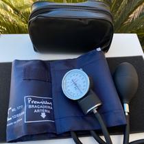 Kit Enfermagem Completo Azul Black Esteto Rappaport Esfigmo Oxímetro Garrote Lanterna Lapela Term