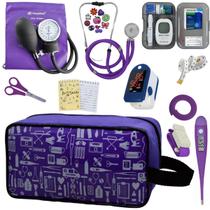 Kit Enfermagem Estetoscopio Multi Aparelho de Pressao Manual Completo Necessaire Estagio Incoterm Kit Enfermagem Estetoscopio Multi Aparelho de Pressao Manual Completo Necessaire Estagio Incoterm